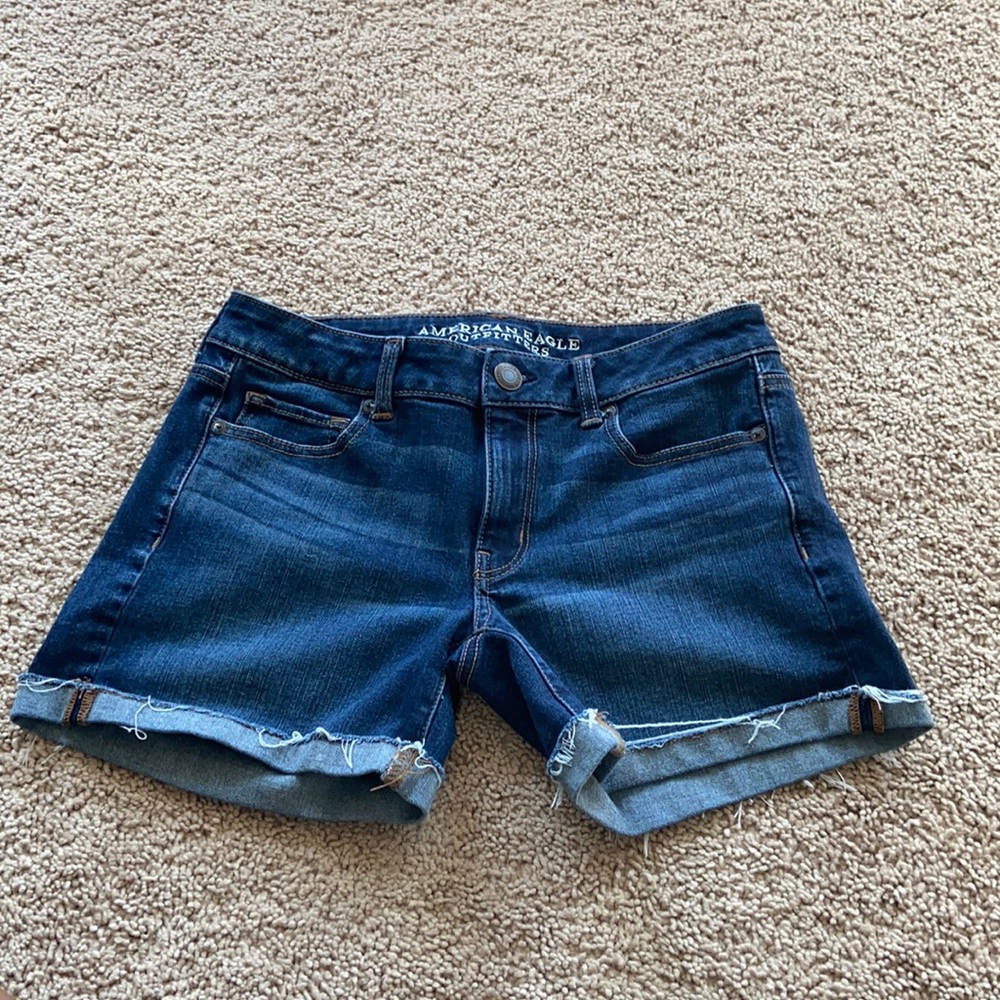 American Eagle 360 midi shorts.